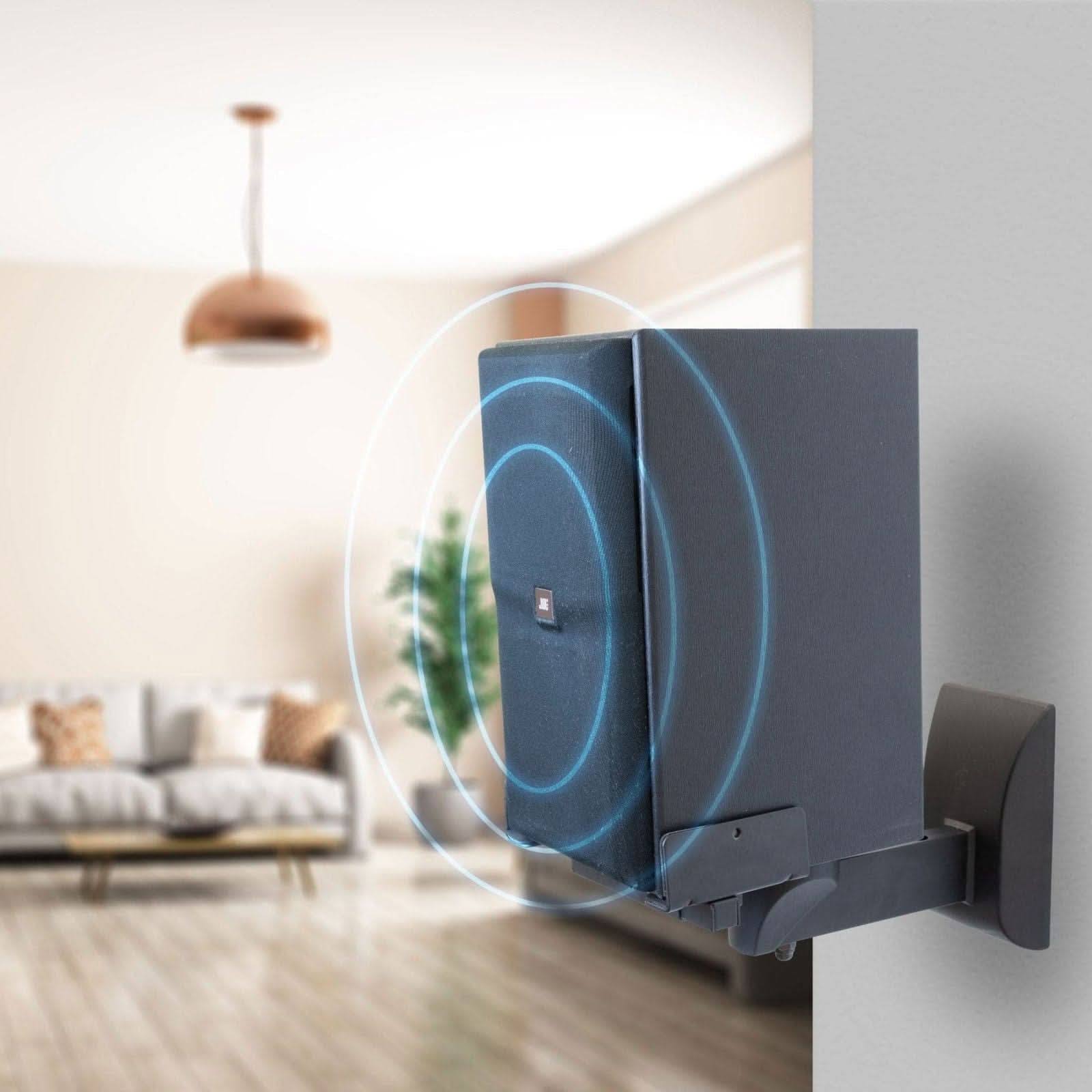 Mount-It! Speaker Wall Mounts with Sliding Clamps