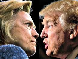 Image result for images of Donald Trump and Hillary Clinton
