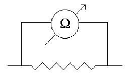 Resultado de imagem para ohmimetro num circuito