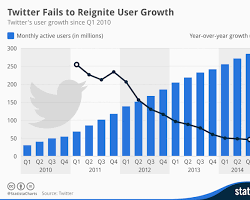 Twitter user growth chart