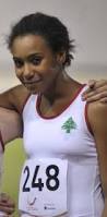 Aziza Sbeity, a Lebanese sprinter born in 1991, a new revelation in track and field Lebanon. - Aziza_Sbeity