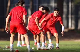 تمرین متنوع پرسپولیس پیش از بازی با اردکانی‌ها