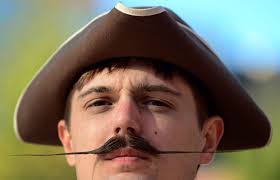 Patrick Fette from Louisville, Kentucky, poses after winning first place in the English Moustache categoryPicture: FREDERIC J. BROWN/AFP/Getty Images - patrick-fette_2396201k