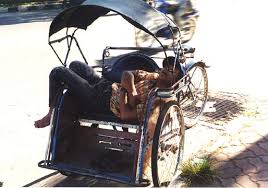 Image result for tukang becak kaya