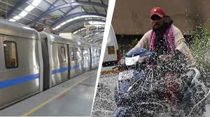 Double whammy for commuters due to Delhi Metro curbs, waterlogging after rain