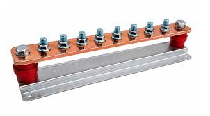8 Way Earth Bar, No Link. 50x6 Bar, M10 Bolts, 35mm Centres ...