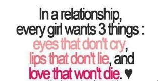 In A Relationship, Every Girl Wants 3 Things. - QuotePix.com ... via Relatably.com