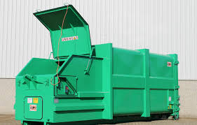Stationary waste compactor - F series - AJK NV - monobloc ...
