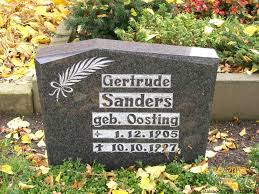 Grab von Gertrude Sanders (geb. Oosting) (01.12.1905-10.10.1997 ...