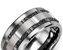 Image of Black and White Diamond Ring for men