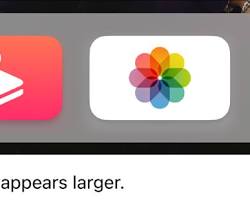 Image of Apple TV home screen with Settings app highlighted
