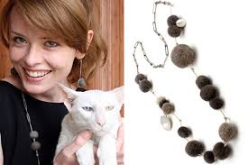 Benjamin celebrated National Hairball Awareness Day on Friday by commissioning jewelry designer Heidi Abrahamson to incorporate her cats&#39; hair into earrings ... - image