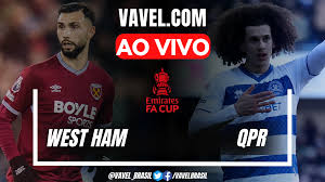 West Ham x QPR AO VIVO, jogo em tempo real pela FA Cup