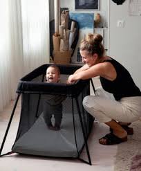 BabyBjörn Travel Cot Light - Black – Mamas & Papas UK