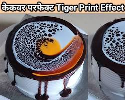 Image of tiger print cake by VanjariSisters