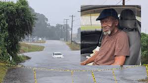 Man rescued after vehicle stalls in floodwaters