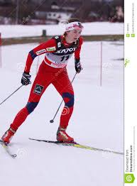 Celine Brun-Li - Querland-Skifahrer Stockfotos - Bild: 17859203