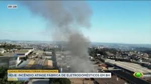 Incêndio atinge empresa de eletrodomésticos em Belo Horizonte