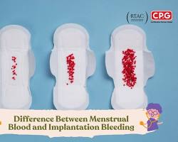 صورة implantation bleeding vs period blood difference photo