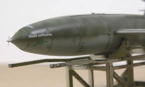 The V-1 flying bomb; German: Vergeltungswaffe 1, also known as the buzz bomb,  or doodlebug fired against England during the closing stages of the war. -  SuperStock