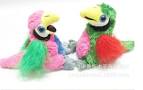 pictures of 2 parrots singing and talking dolls that repeat