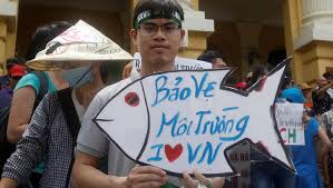 Image result for chống Biểu tình cá chết