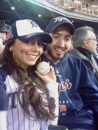Pheape and Anthony Holding the Foul Ball they Caught - anthony-and-pheope1