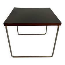 Table volante metal et noir Pierre Guariche pour Steiner ...