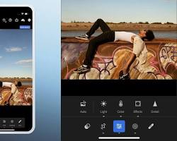 Image of Adobe Lightroom mobile app interface