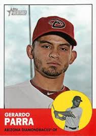 2012 Topps Heritage #449 Gerardo Parra Front - 62245-449Fr