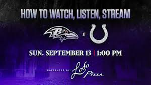 How to Watch, Listen, Live Stream Ravens vs. Colts, Week 1 — Baltimore Ravens