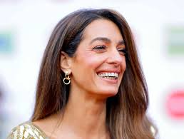 Amal Clooney Gets Cozy in Slinky Short Shorts With George Clooney