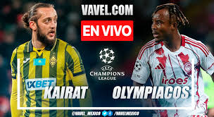 Kairat vs Olympiacos EN VIVO, minuto a minuto: Igualdad sin goles (0-0)