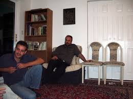 From left, <b>Saleh Raad</b> and Mohammad Rakhshandehroo. - 20040728-009