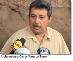 Lead archaeologist Carlos West La Torre told reporters that to excavate the tomb, his team had to drill two adjacent wells and continually drain the ... - Carlos-West-La-Torre-300x249