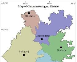 Image of Chapainawabganj District Map