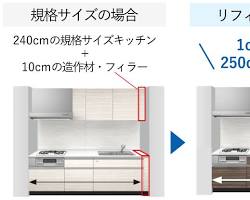 タカラスタンダード システムキッチン トレーシア エーデル レミュー オフェリア リフィット 本体画像の画像