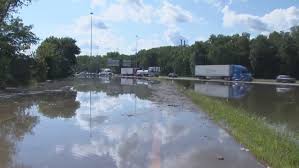 Floodwaters force I-70 closure in Licking County