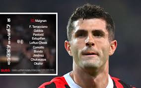 ¡Alerta Milanista! ¿Por qué Pulisic NO juega hoy? ¡Entérate aquí!
