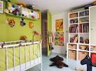 Chambre bebe garcon vert et gris orange