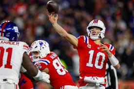 Drake Maye passes for 2 TDs, Patriots become 1st team to 11 ...