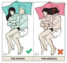 Image result for sleeping positions for couples and what they mean