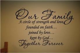 Amazon.com - Our Family A circle of strength and love 28x20 vinyl ... via Relatably.com