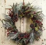 Winter door wreaths