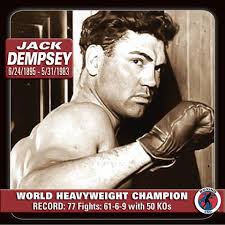 Boxing History: July 2, 1921 Jack Dempsey KO 4 Georges Carpentier, Jersey City. Dempsey retains world heavyweight title. The first million dollar gate. - Jack-Dempsey