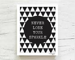 Inspirational Quote Never Lose Your Sparkle Geometric Wall art ... via Relatably.com