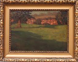 Max Merker - Landschaft bei Apolda datiert 1916 - Gemälde/Weimarer ... - 00307_g1