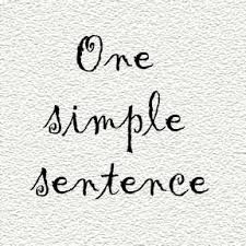 Image result for the word sentence