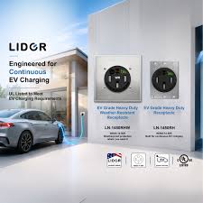 Lider Electric NEMA 14-50 Receptacles Receive UL Certification With Electric Vehicle Marking