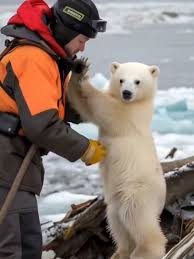 Adorable Baby Polar Bear Caught on Camera | TikTok